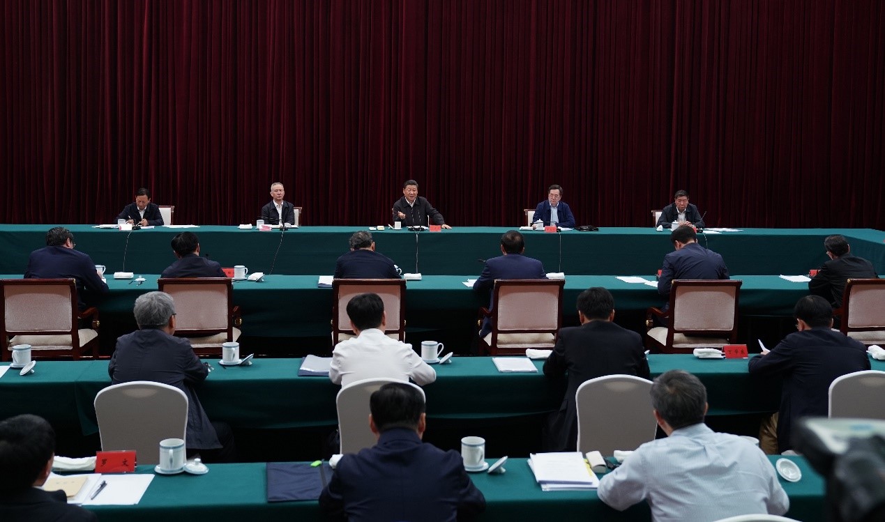 2019年5月20日至22日，中共中央總書記、國家主席、中央軍委主席習(xí)近平在江西考察，主持召開推動中部地區(qū)崛起工作座談會并發(fā)表重要講話。新華社記者 謝環(huán)馳 攝 
