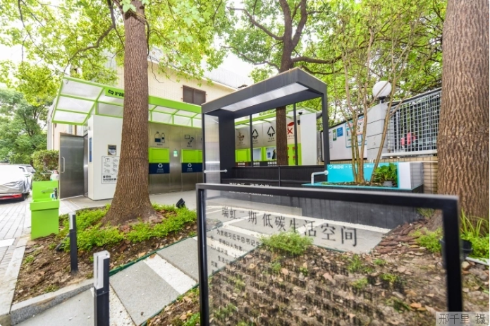 上海市瑞虹二期小區(qū)的低碳生活空間。本報記者 邢千里攝